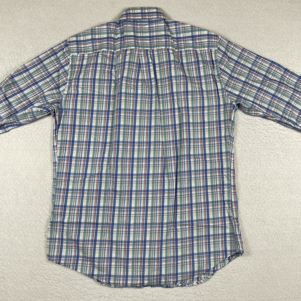 Peter Millar Shirt Mens Large Plaid Multicolor Pastel Party Office Casual Preppy - Picture 11 of 13